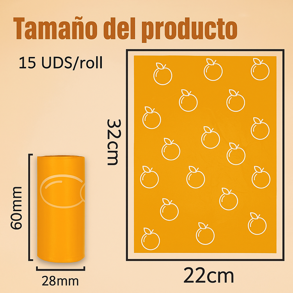 Bolsas Bio para Perros - Aroma Naranja