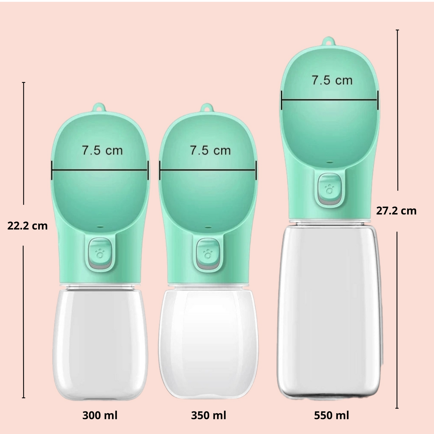 HydroPet Go | Botella de Hidratación Portátil