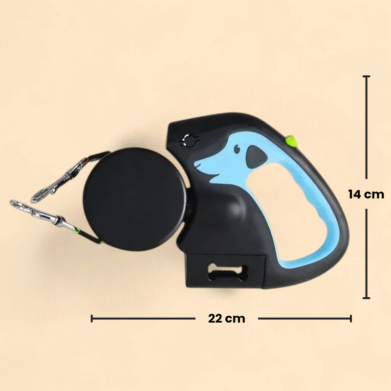 El Pack Paseo Perfecto – Correa Doble con Luz + Bolsas BIO Gratis